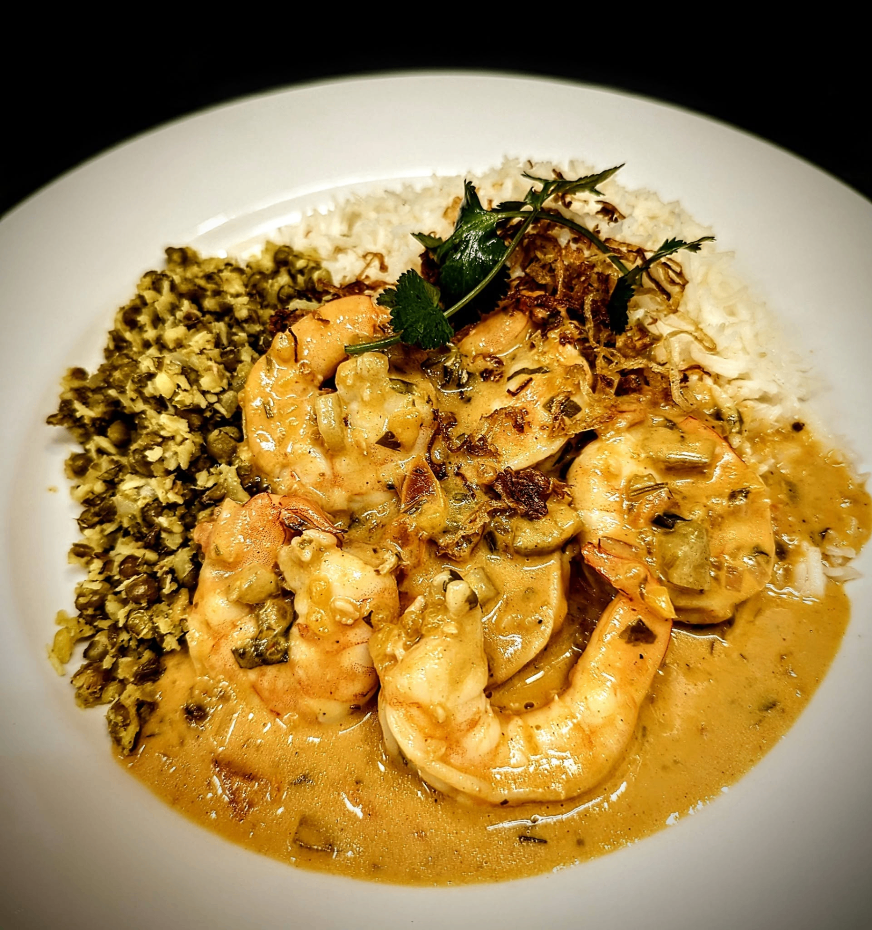 Mango Curry Prawns